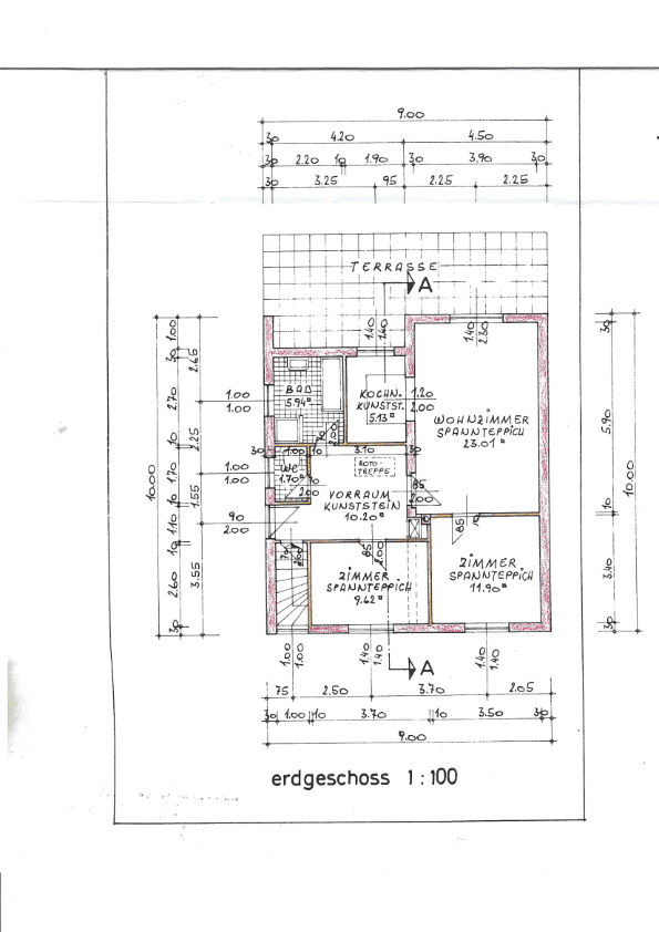 Grundriss Erdgeschoß