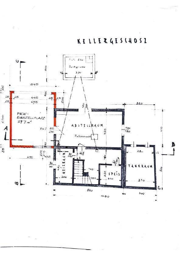 Plan Kellergeschoß