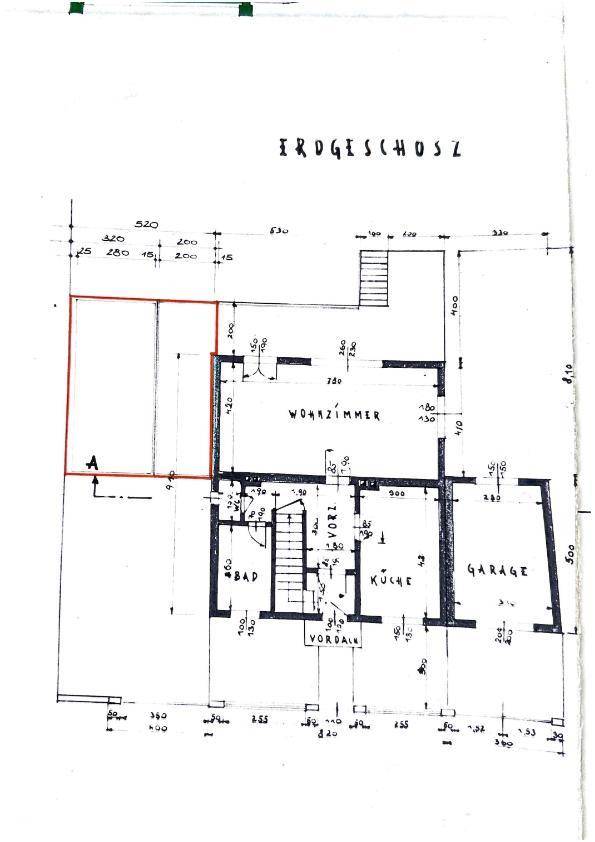 Plan Erdgeschoß