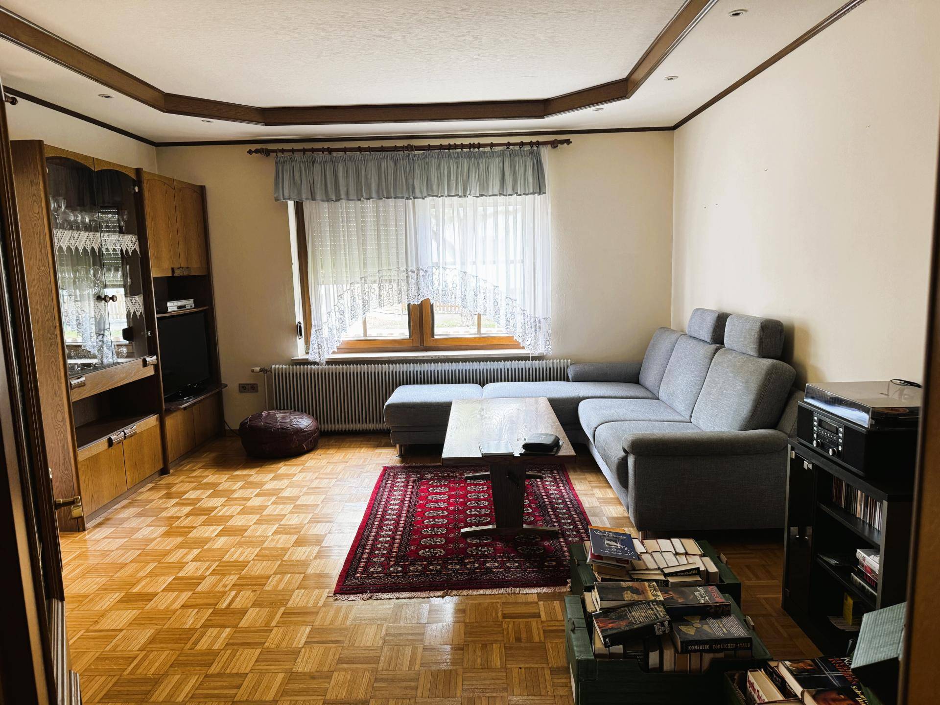 Wohnzimmer mit Ausgang Terrrasse