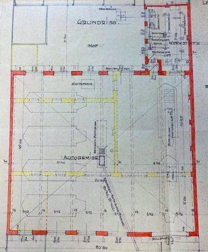 Grundriss Halle und Nebengebäude