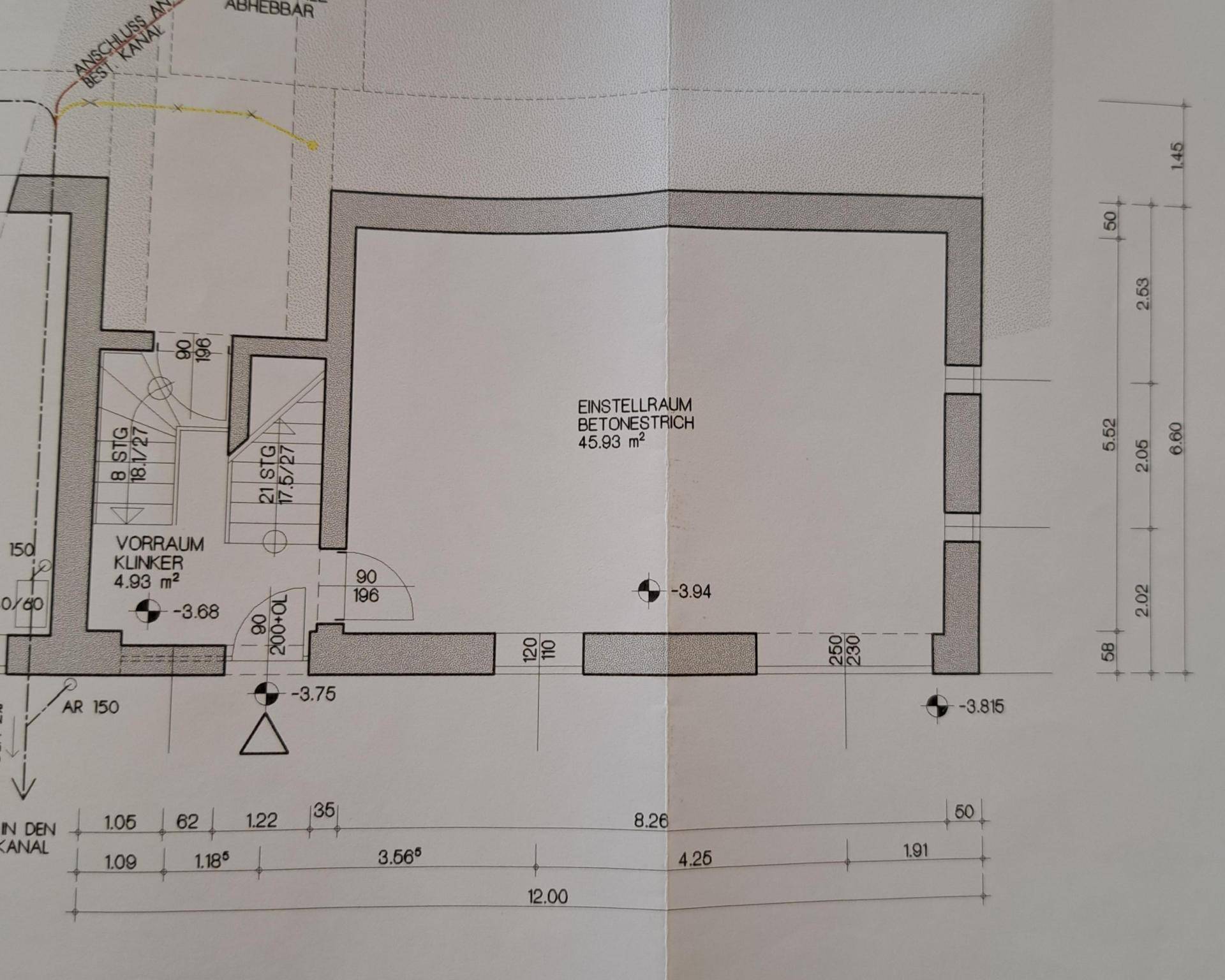 Plan EG Garage