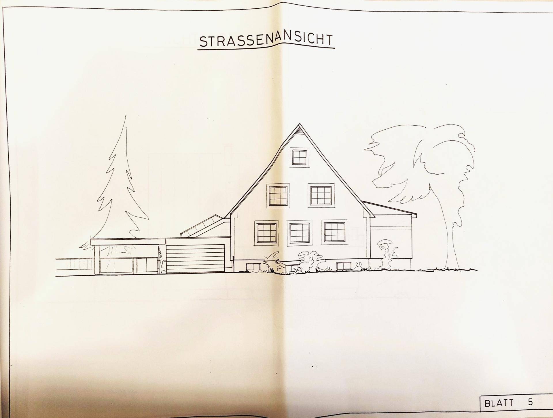 Einreichplan Strassenansicht