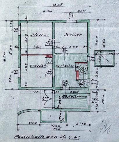 Grundriss Kellergeschoß