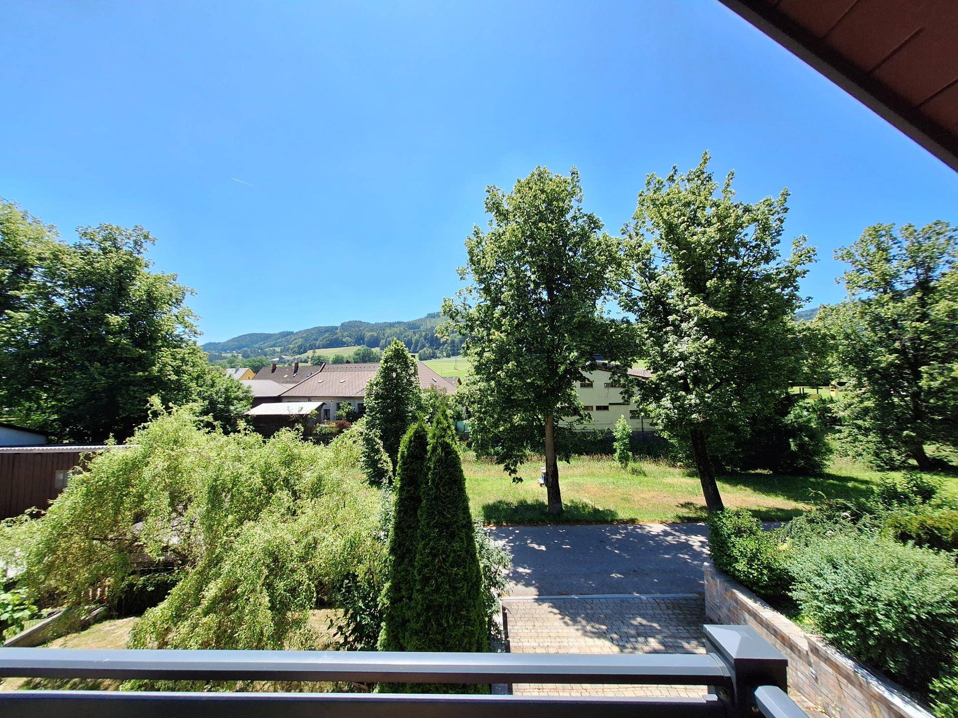 Ausblick vom Balkon