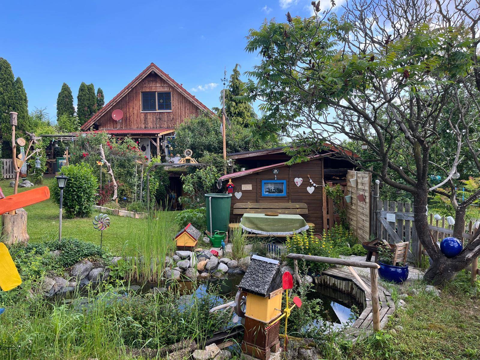 Hausansicht Garten