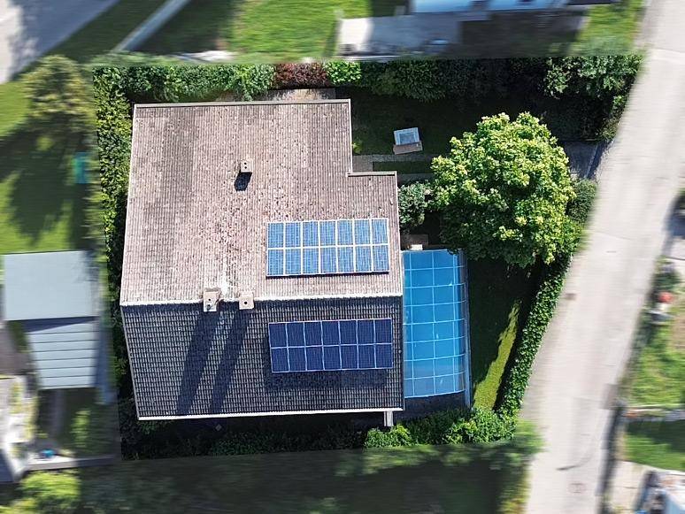 Vogelperspektive Drohne