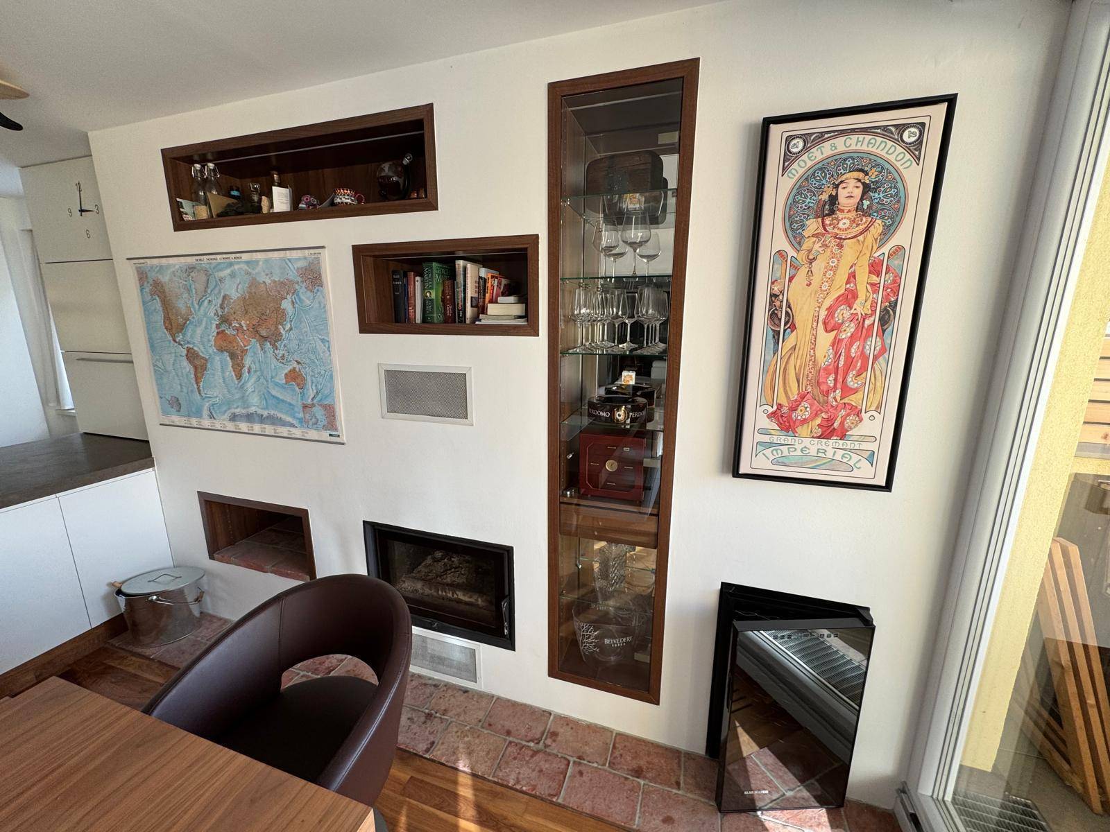 Kamin im Wohnzimmer