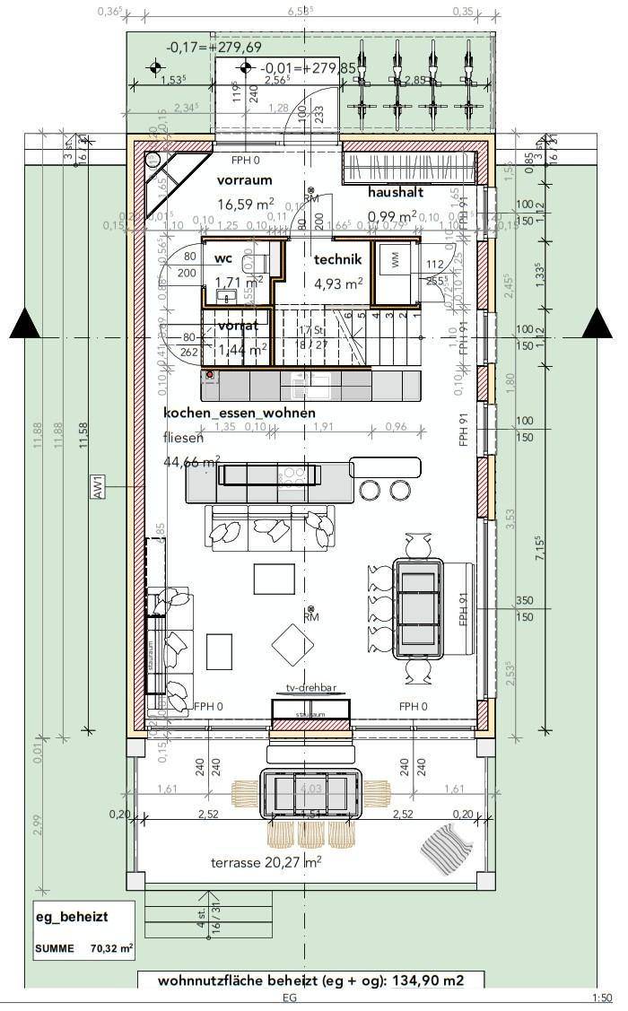 Grundriss EG Haus 7
