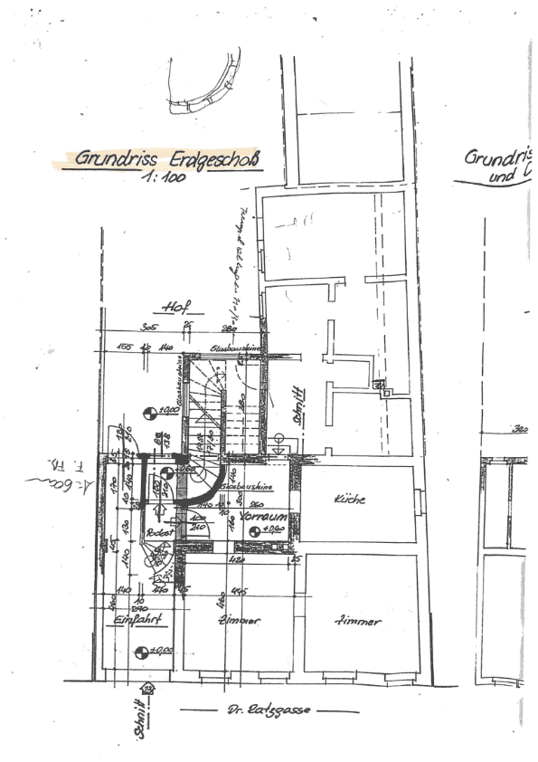 Grundriss EG ca. 70 m² WFL zzgl. Nebenräume