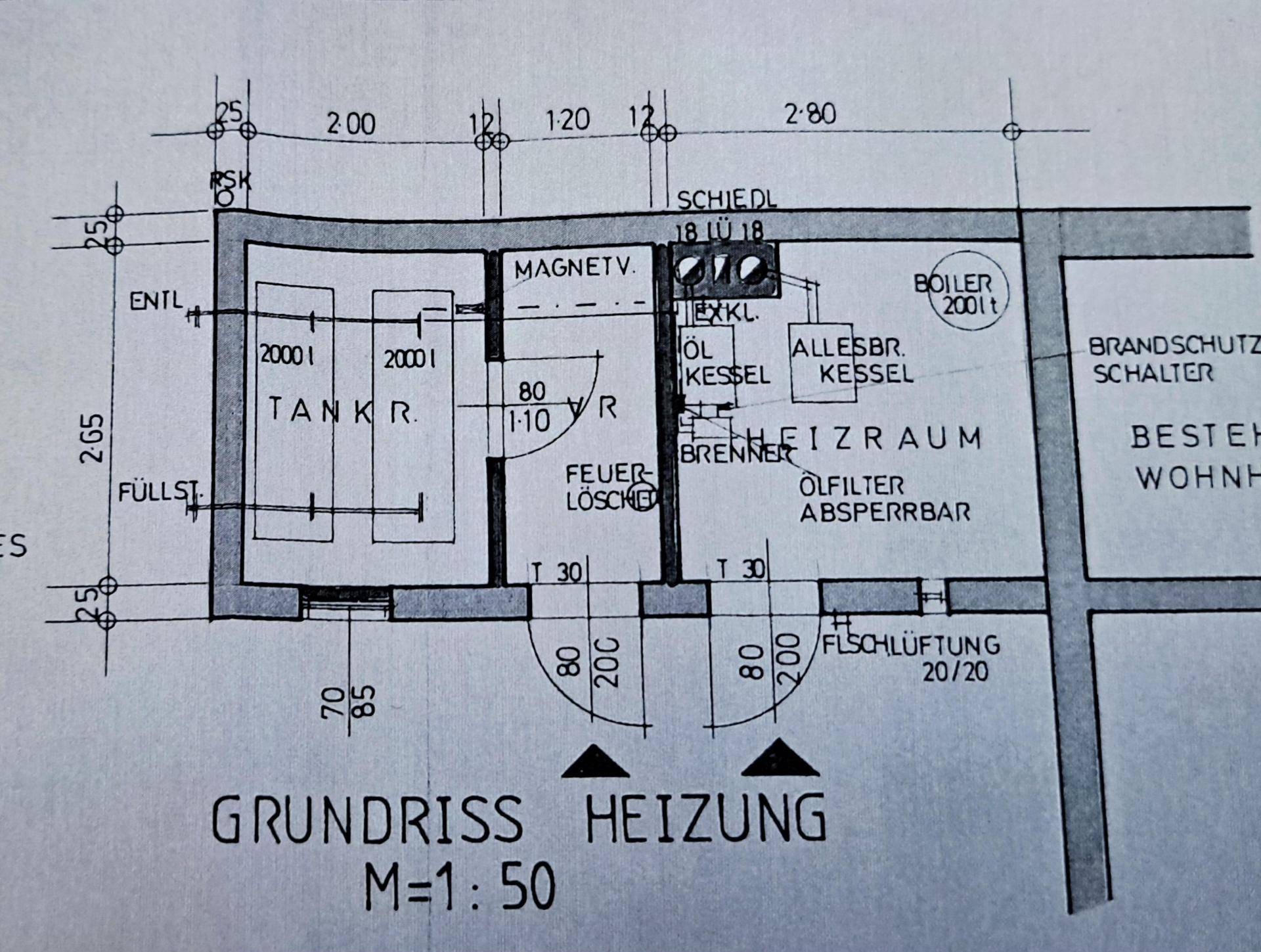 Nebengebäude Plan