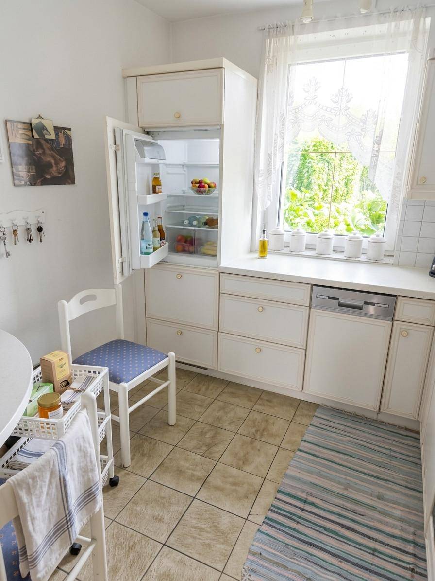 Küche ( aufgeräumt und heller mit KI Unterstützung)