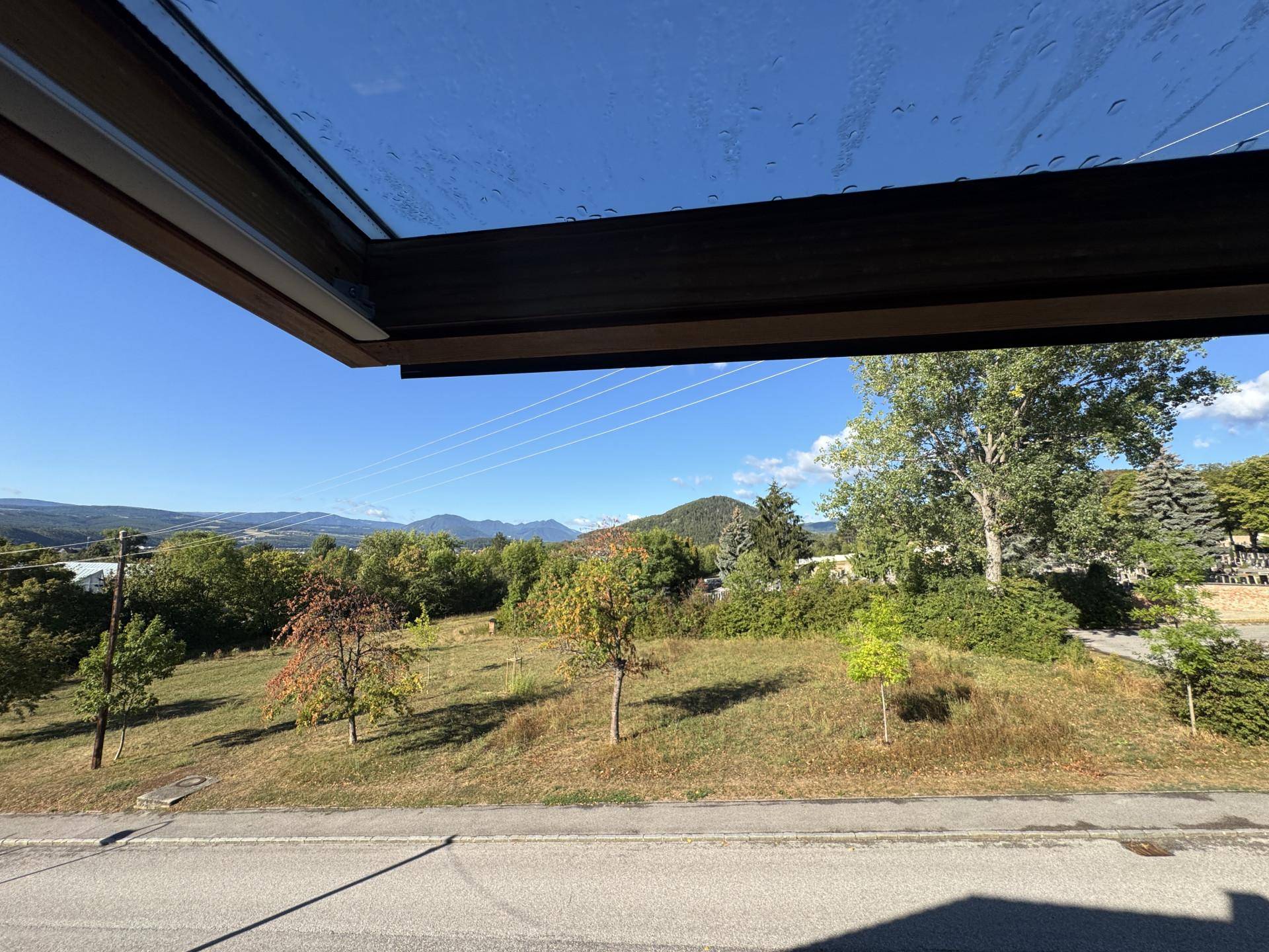 Ausblick vom Dachflächenfenster OG