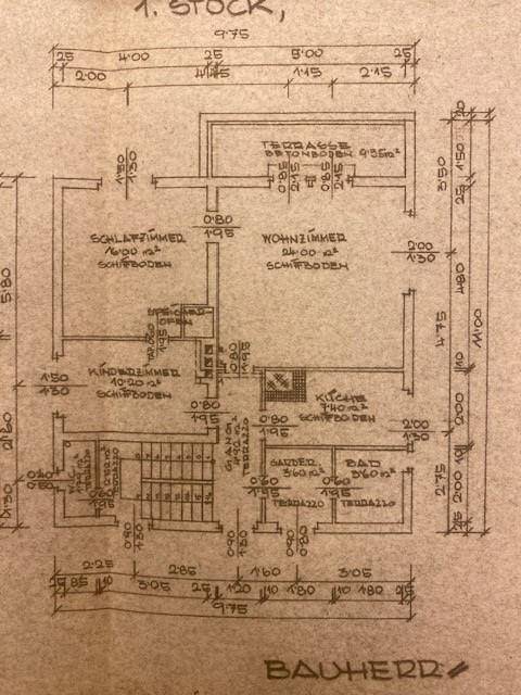 Grundriss 1.OG 1954