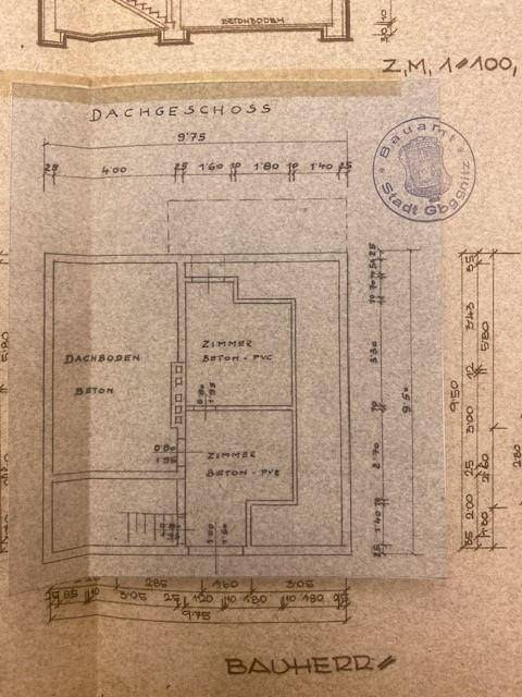 Grundriss DG 1954