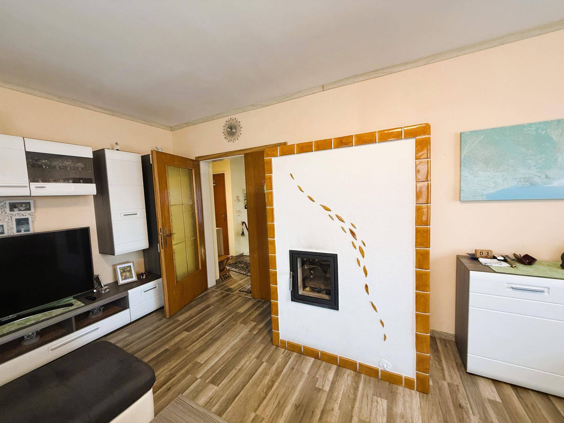 Kamin im Wohnzimmer