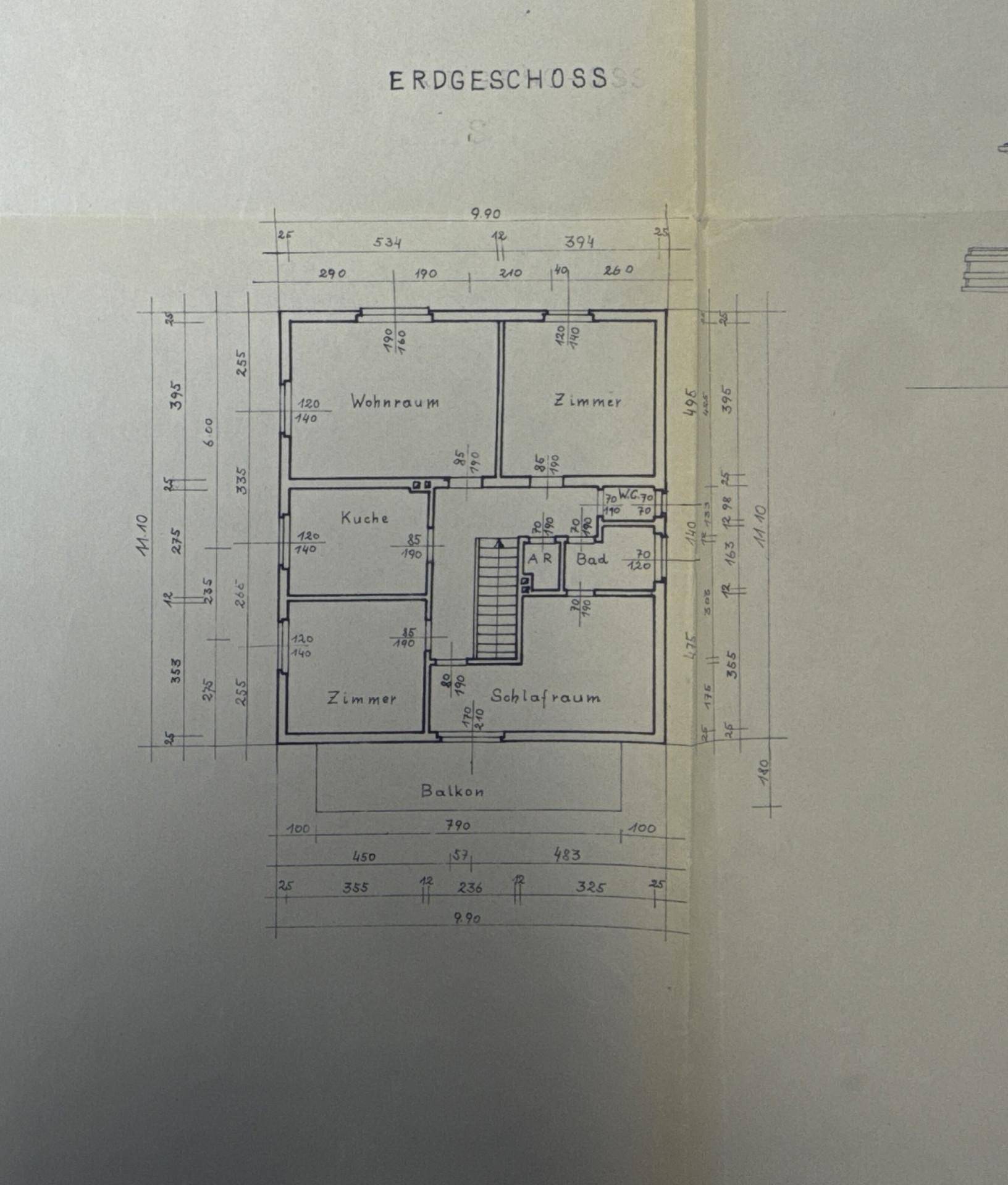 Grundriss 1. Obergeschoss