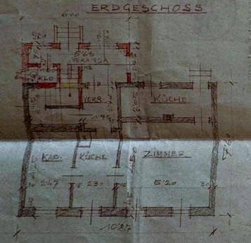 Grundriss Erdgeschoß 1939
