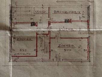Grundriss Obergeschoß 1939