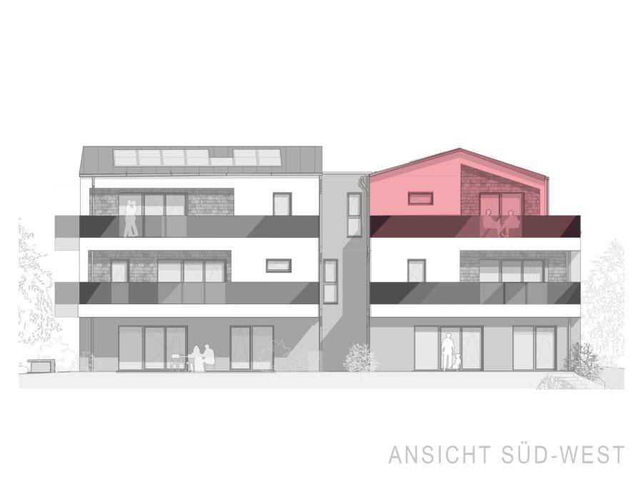 Sportplatzstraße W7: Exklusive Dachgeschosswohnung mit großem Eckbalkon in sonniger Lage - Ansicht 4