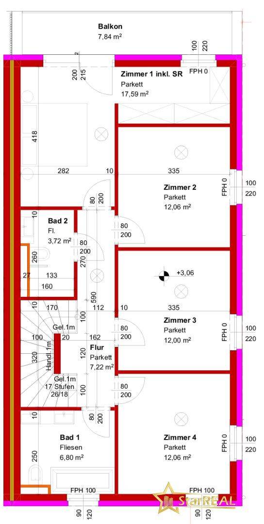 Grundriss Obergeschoss