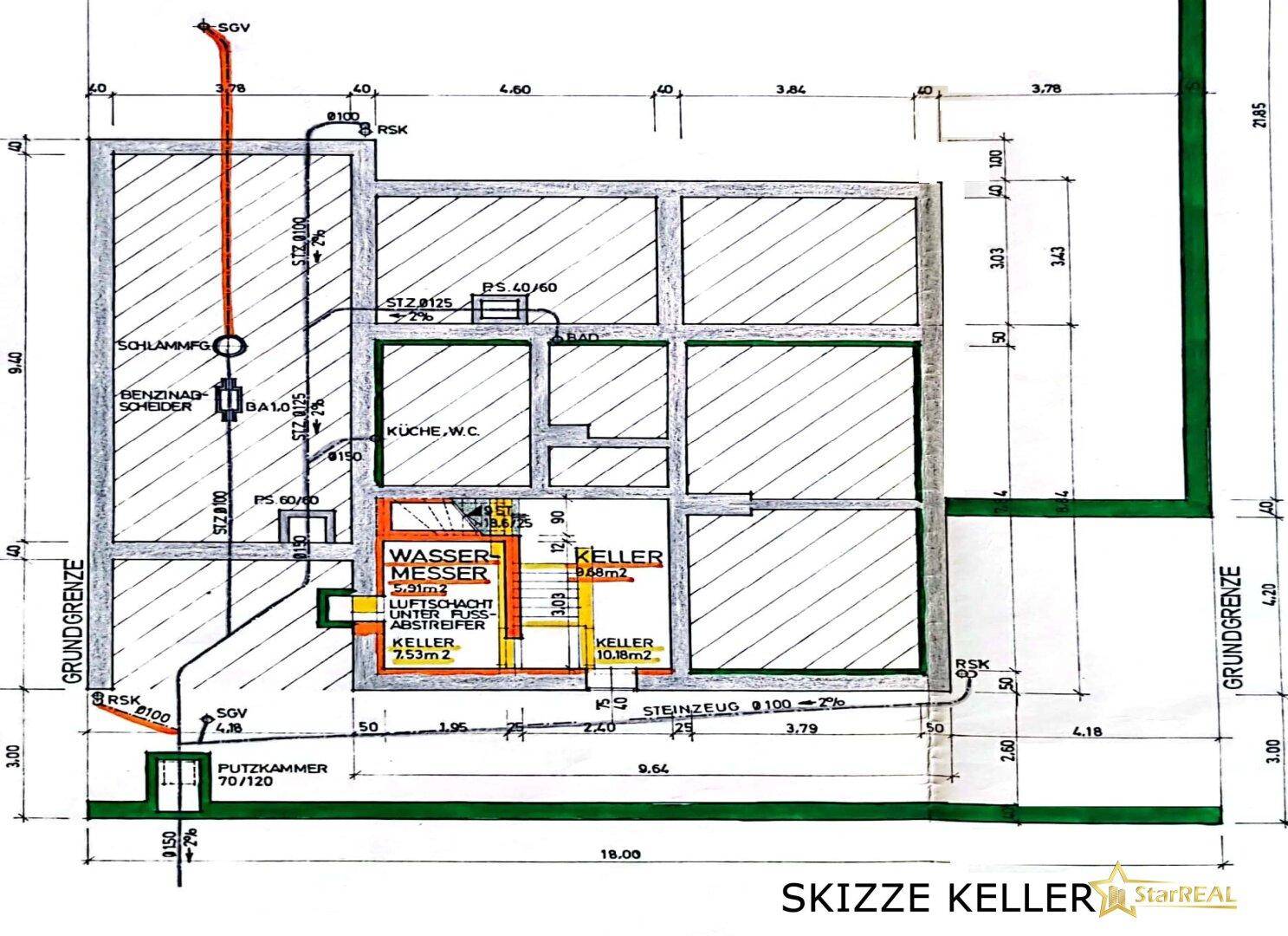 Grundriss Keller