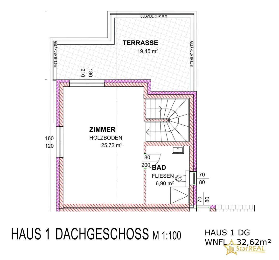 Grundriss Dachgeschoss