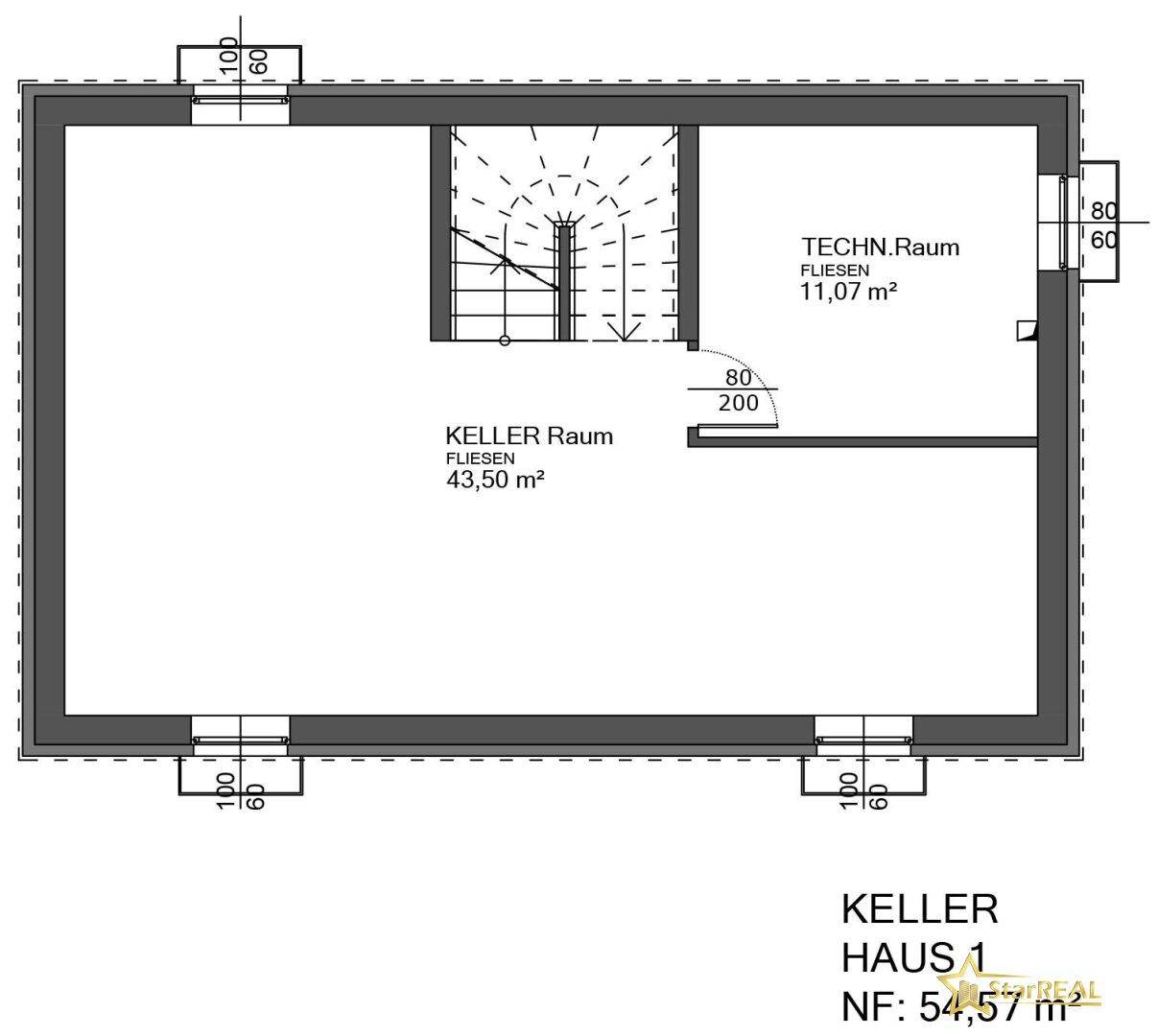 Plan Kellergeschoss