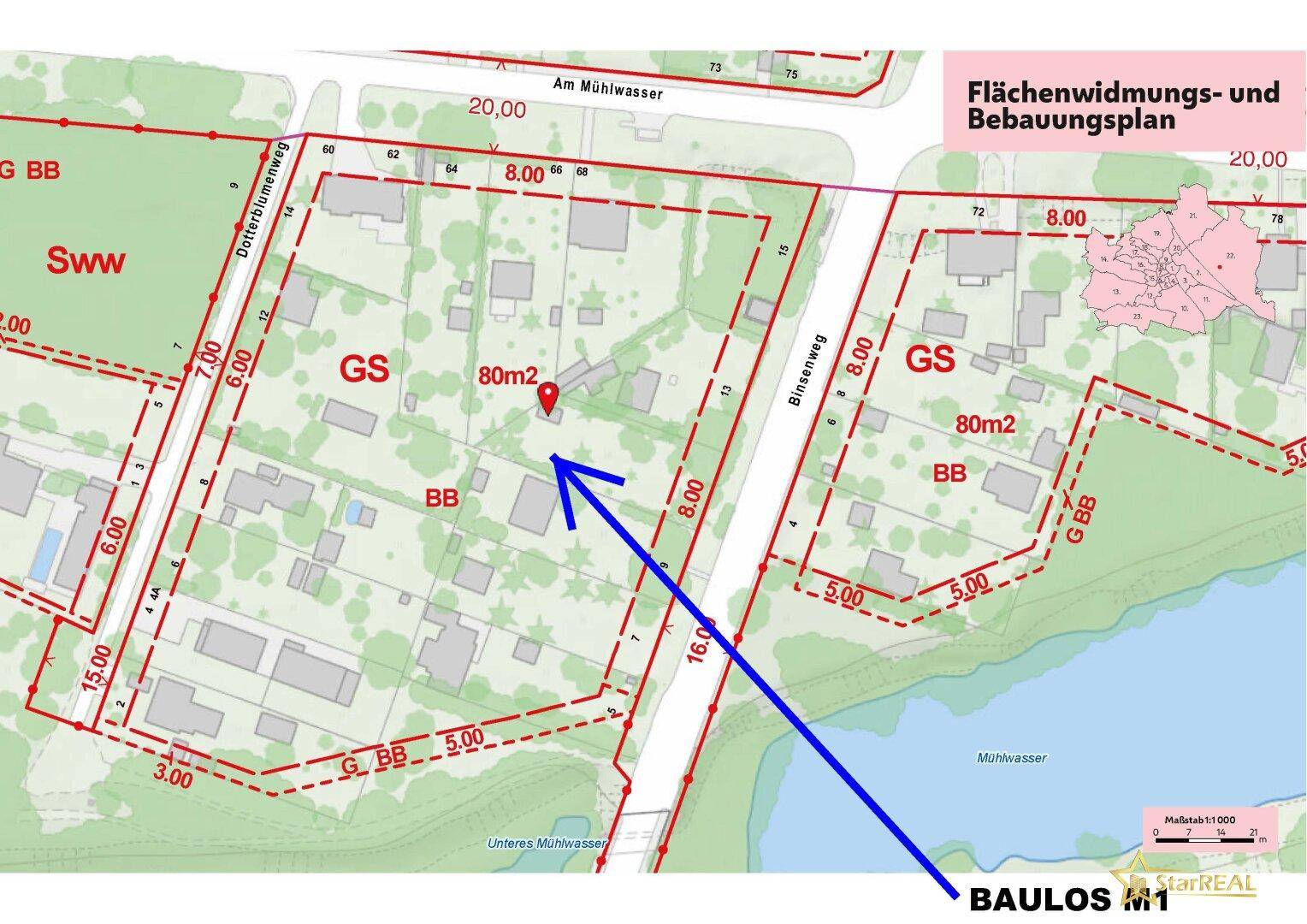 PREIS REDUZIERT! GRUNDSTÜCK IN EINZIGARTIGER LAGE DIREKT AM MÜHLWASSER - NÄHE DONAUSPITAL - Widok 3