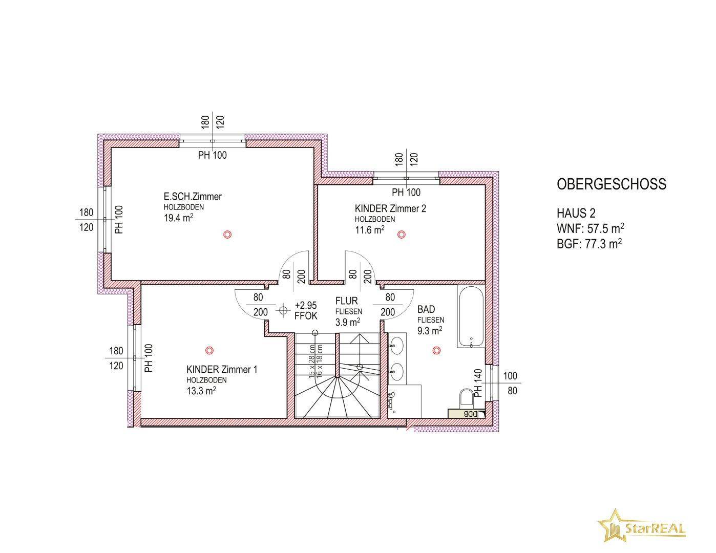 Plan Obergeschoss