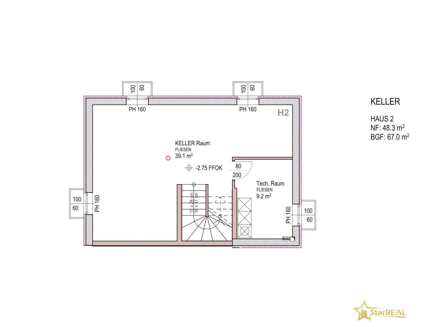 Plan Kellergeschoss