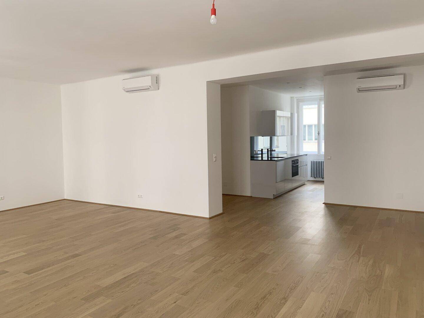 Wohnsalon mit Küche