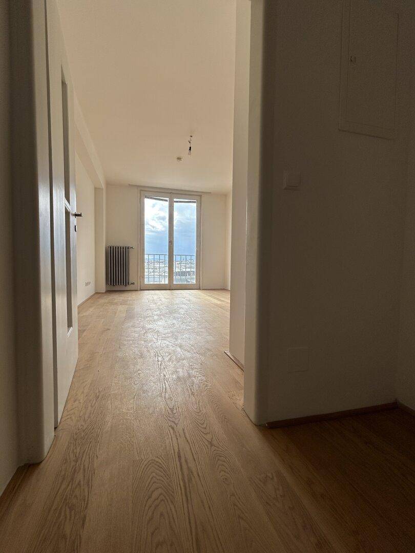 Blick in die Wohn/Schlaf/Küche