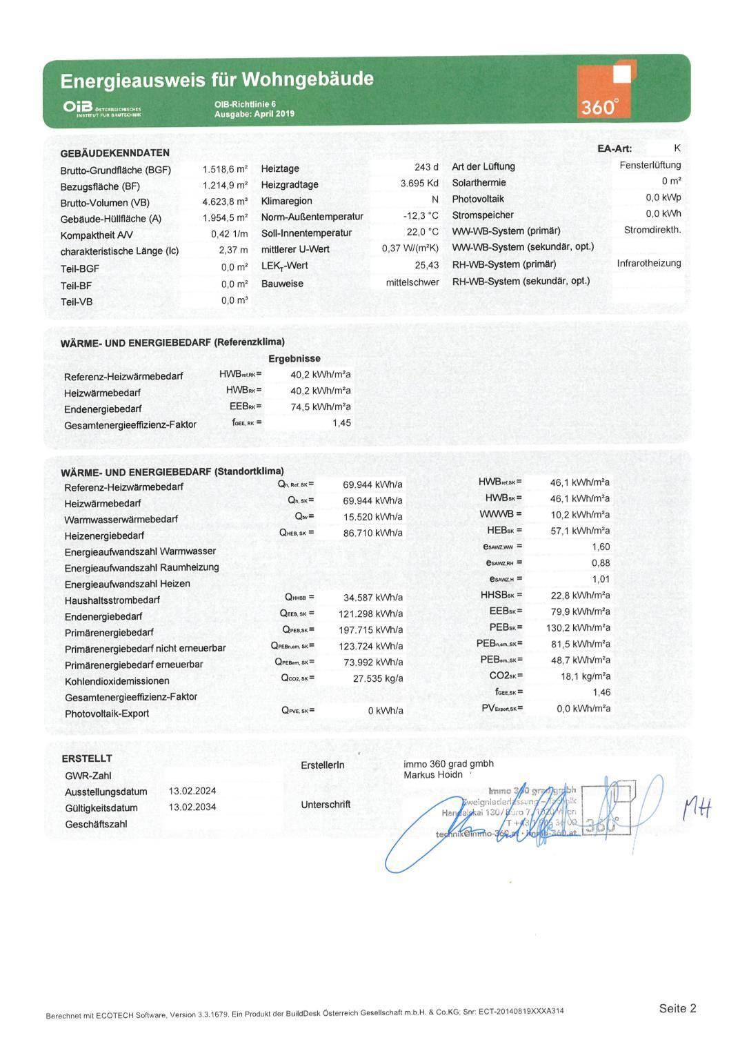 Energieausweiß