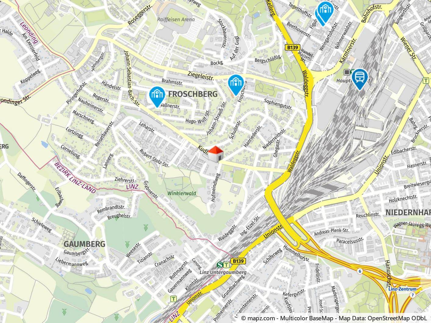 Geolyzer Kartenausschnitt