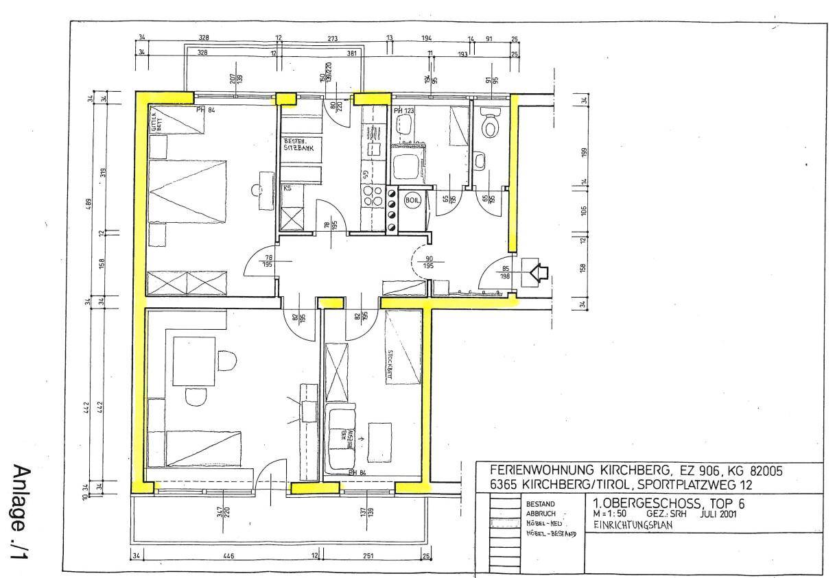 Anlage 1 Grundrissplan Kirchberg