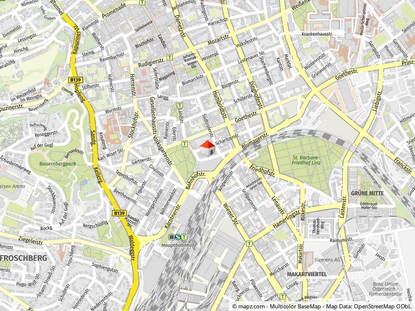 Geolyzer Kartenausschnitt