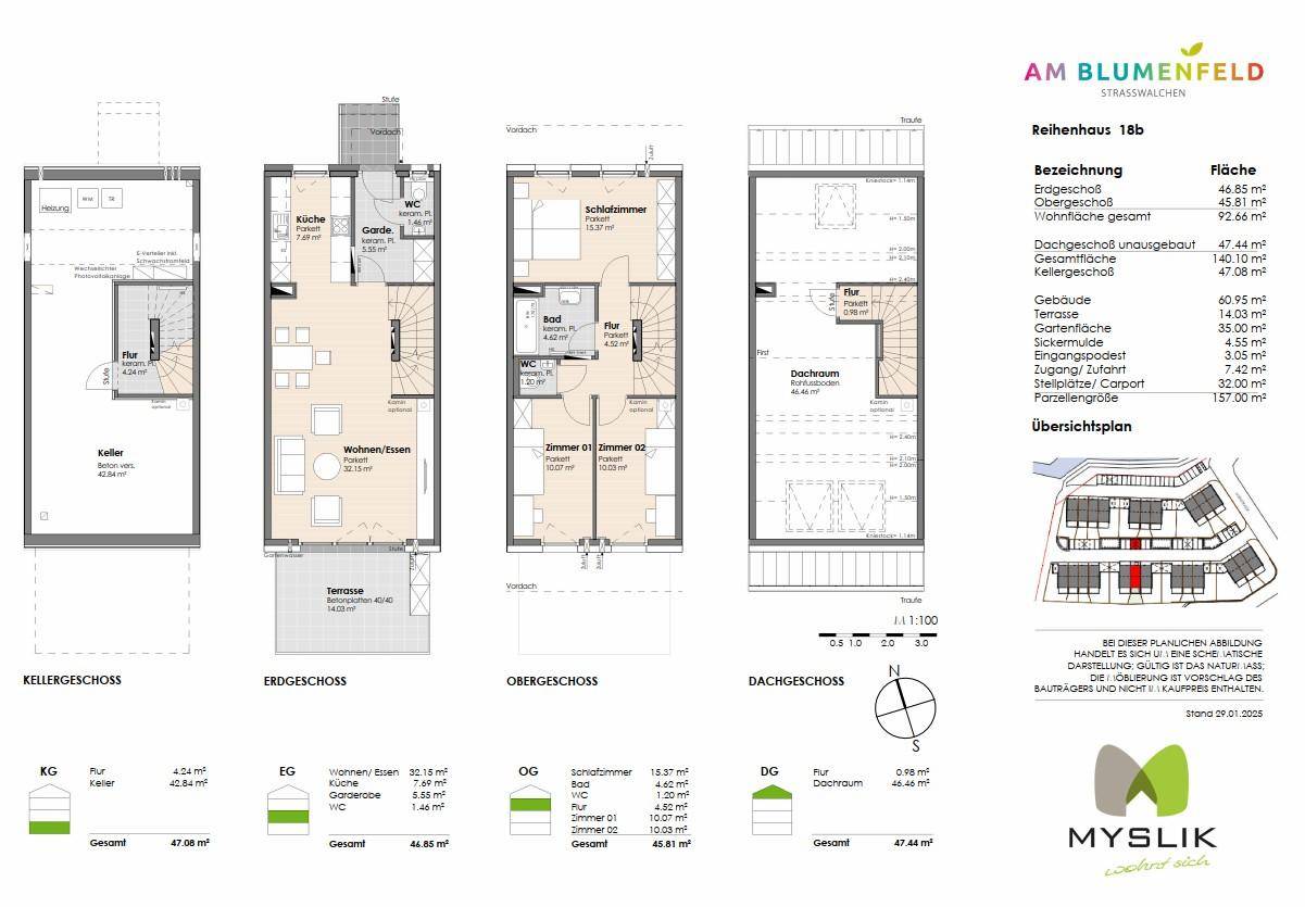 Moderne Reihenhäuser in Straßwalchen – pohled 6