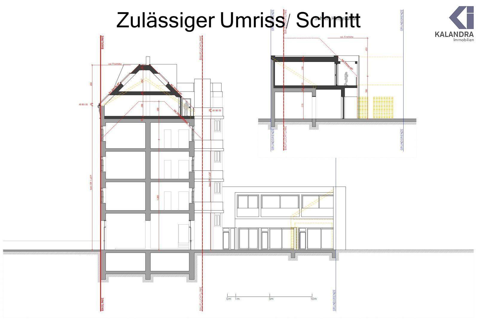 Zulässiger Gebäudeumriss _ Schnitt