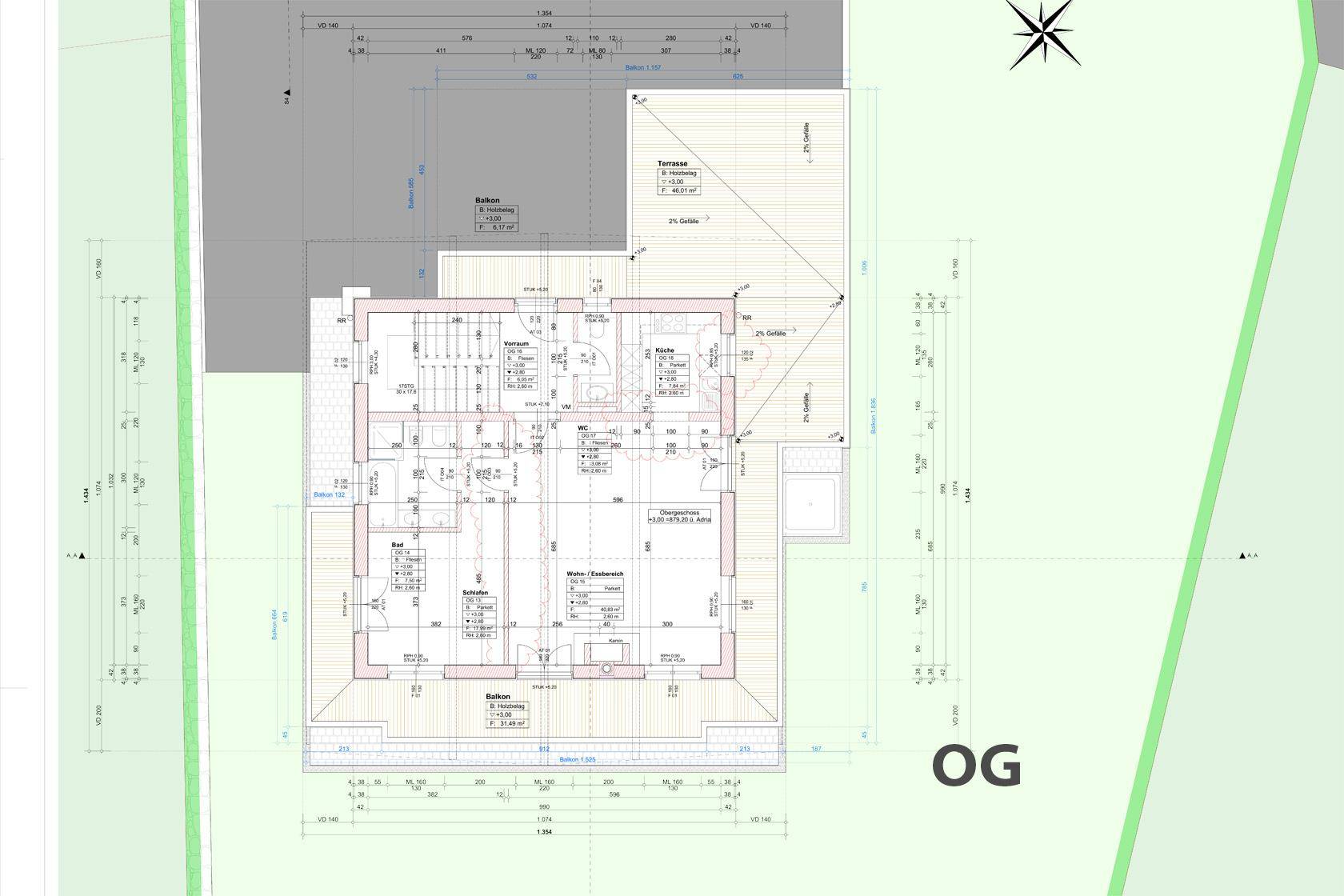 1 Obergeschoss Haus B