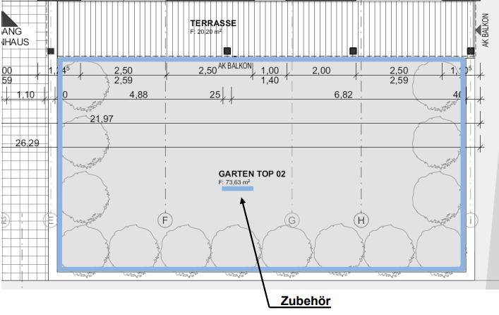 GRUNDRISS WOHNUNG TOP 2 GARTEN