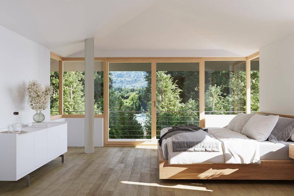 Visualisierung - Schlafzimmer mit Seeblick