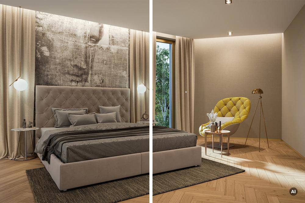 Schlafzimmer - Variante 2 - Visualisierung
