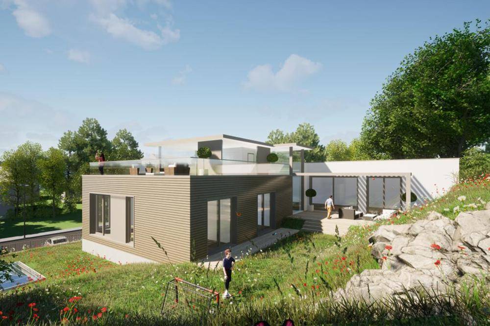 Gartenansicht - Studie