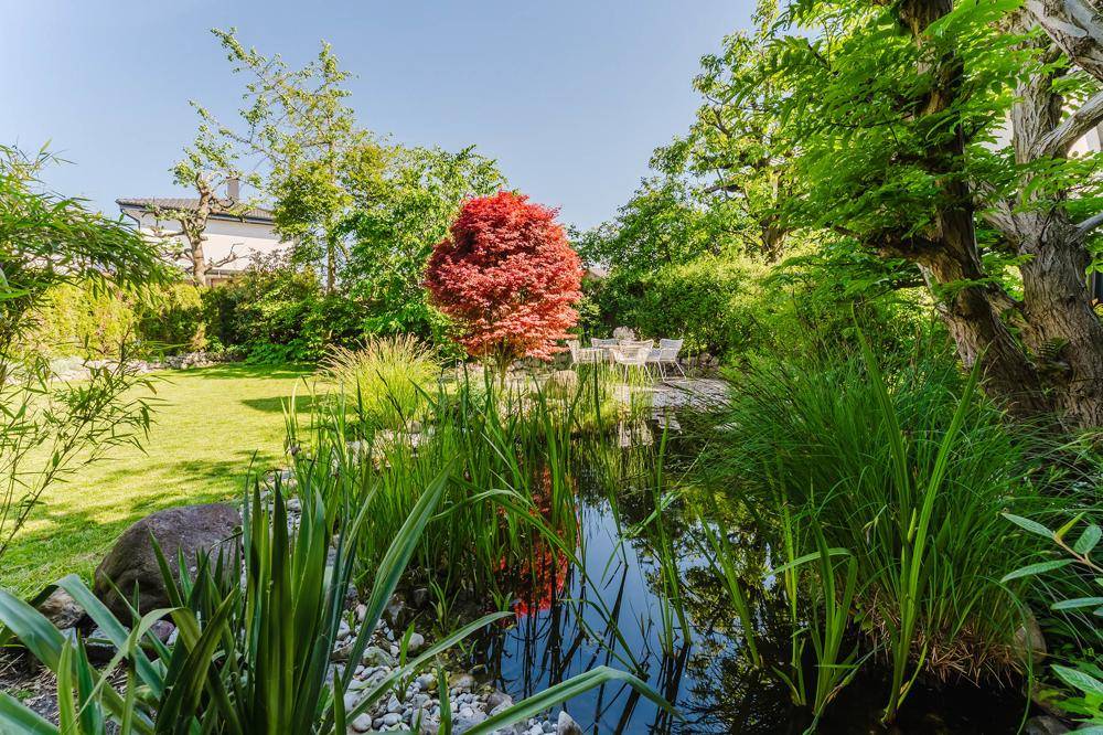 Der geschmackvoll gestaltete Garten