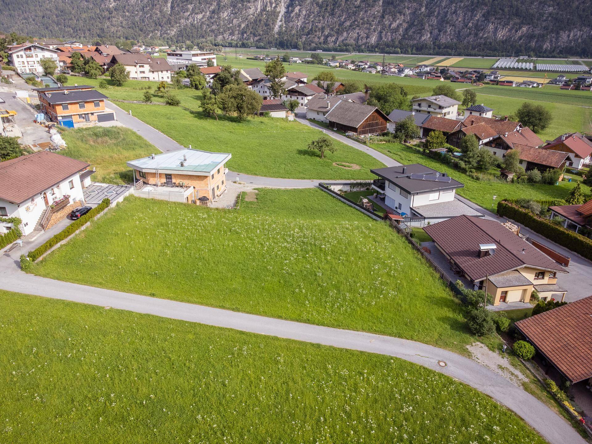 Ansicht von oben mit Blick nach Norden