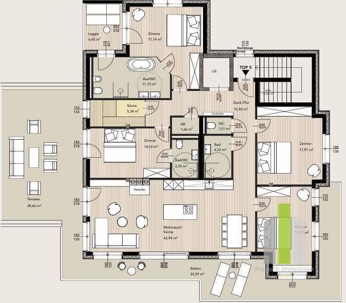 PENTHOUSE - HIGH END - Jetzt noch mit entwickeln – pohled 2