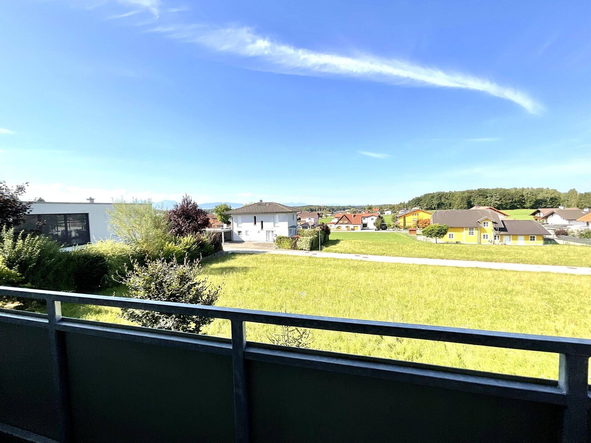 Blick vom Balkon