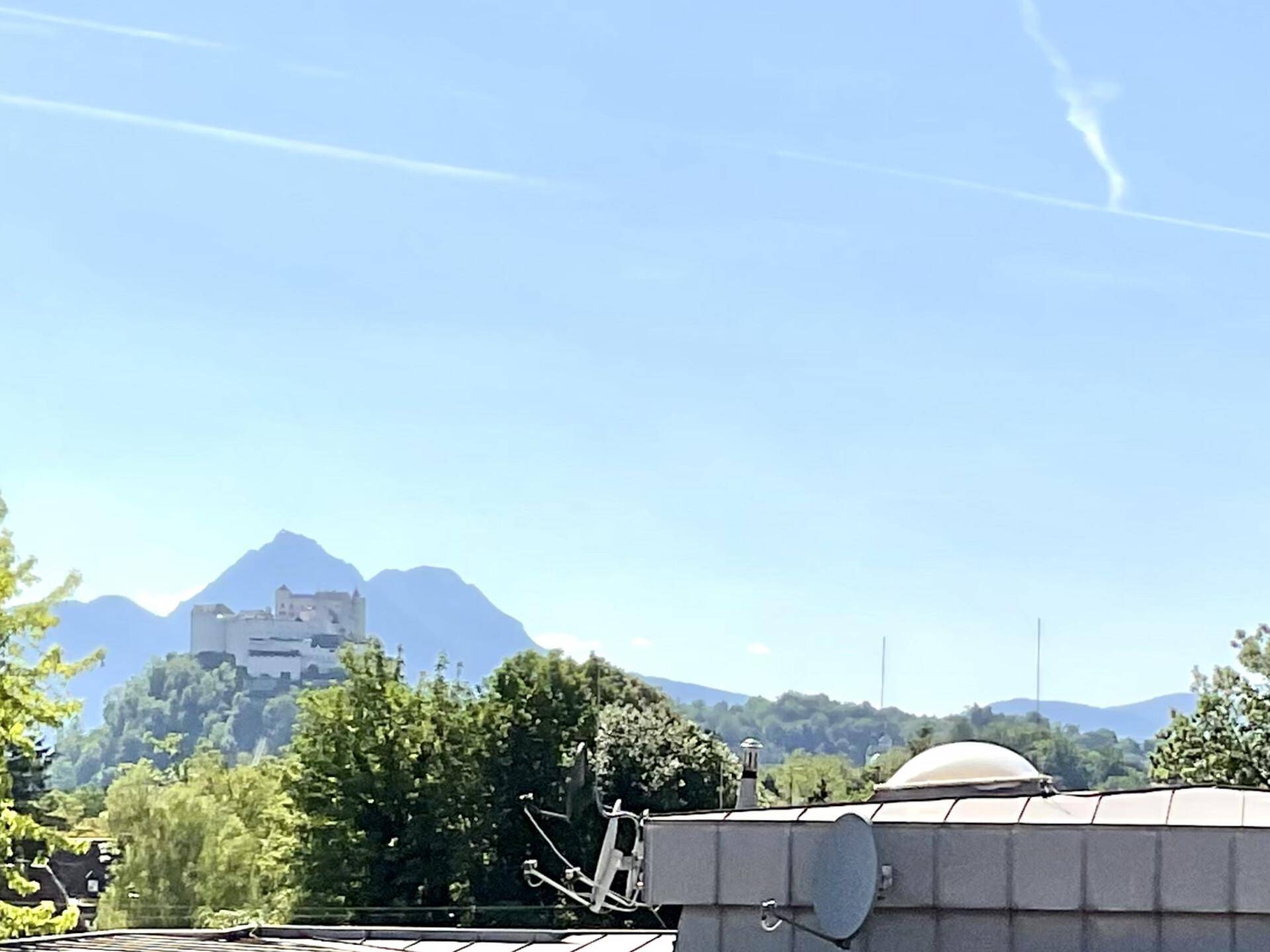 Festungsblick vom Wohnzimmer