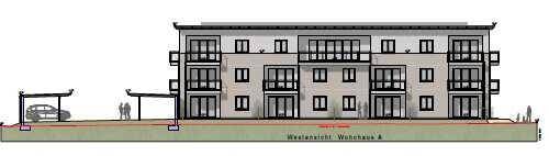 Westansicht Haus A